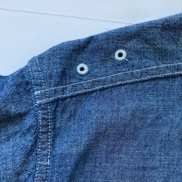 Well Made Non Stock 1942 Model Workwear Retro Button up Chambray shirt Amekaji - Picture 11 of 13